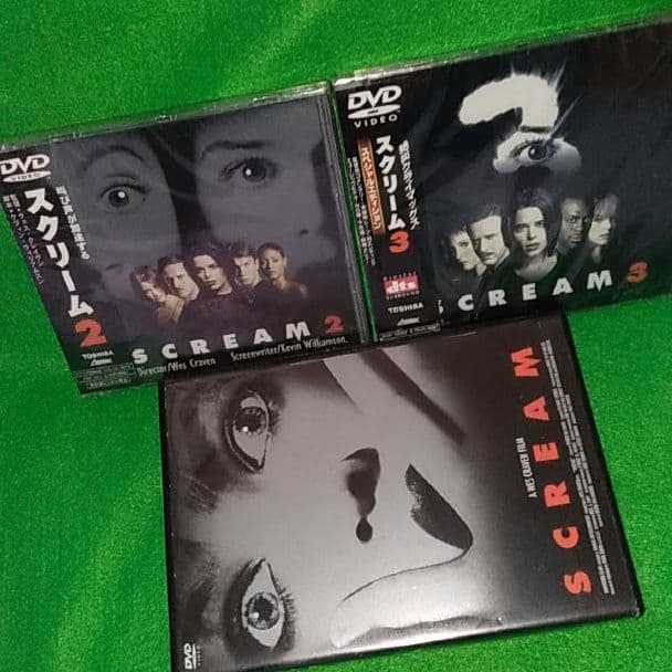 スクリーム　１、２、３　サイコパニック映画　DVD　❤　メルカリ便　除菌発送！