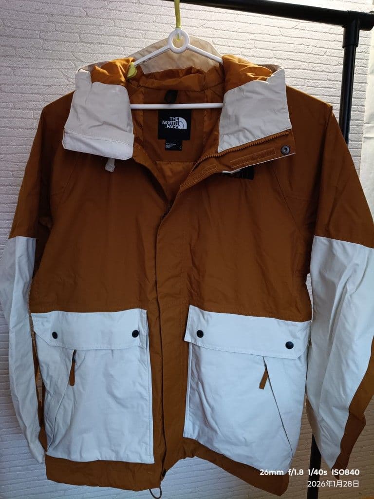 T*様 THE NORTH FACE マウンテンパーカー 茶/白 サイズUS：Ｌ