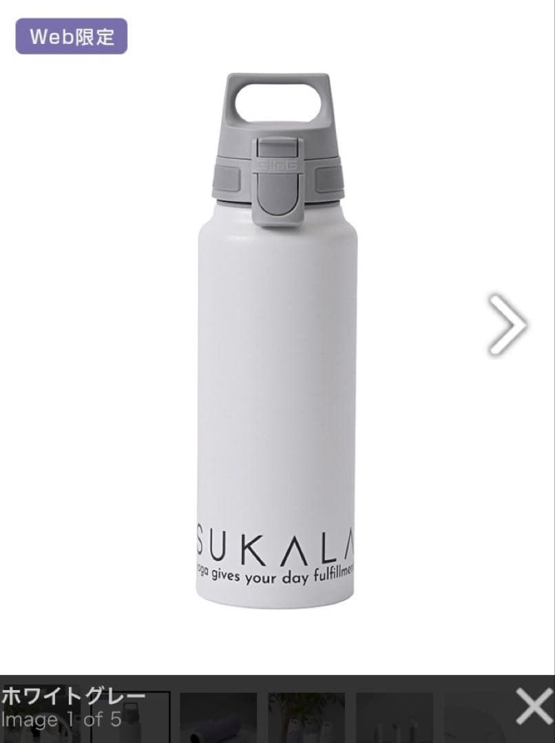 新品未開封 SUKALA ワイドマウスボトル SIGG 白 WEB限定デザイン