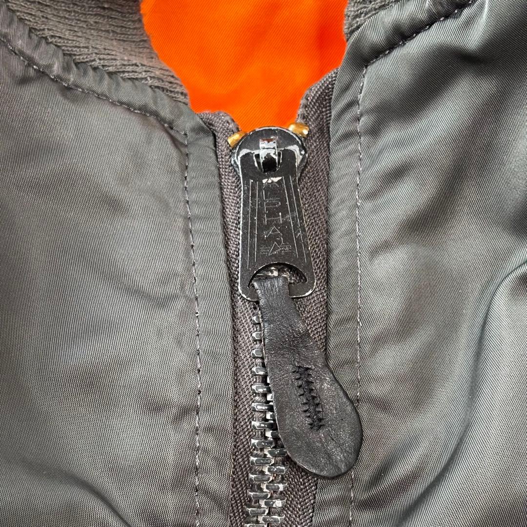 USA製 ALPHA INDUSTRIES ma-1 L 90s 短丈