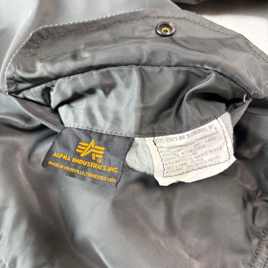 USA製 ALPHA INDUSTRIES ma-1 L 90s 短丈