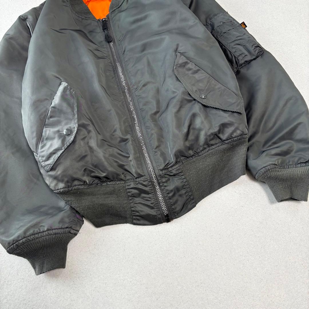 USA製 ALPHA INDUSTRIES ma-1 L 90s 短丈