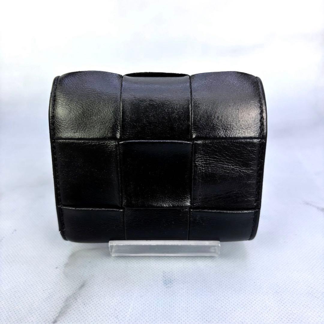 BOTTEGA VENETA 3つ折り財布 カセット ブラック