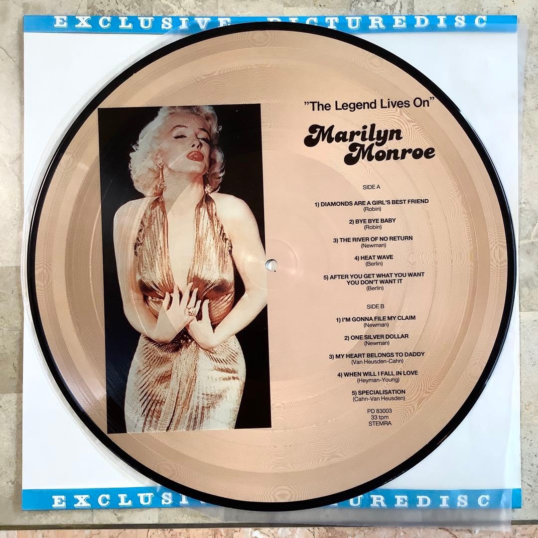 激レアレコード新品! マリリン・モンロー ピクチャーレコード 1984年限定発売