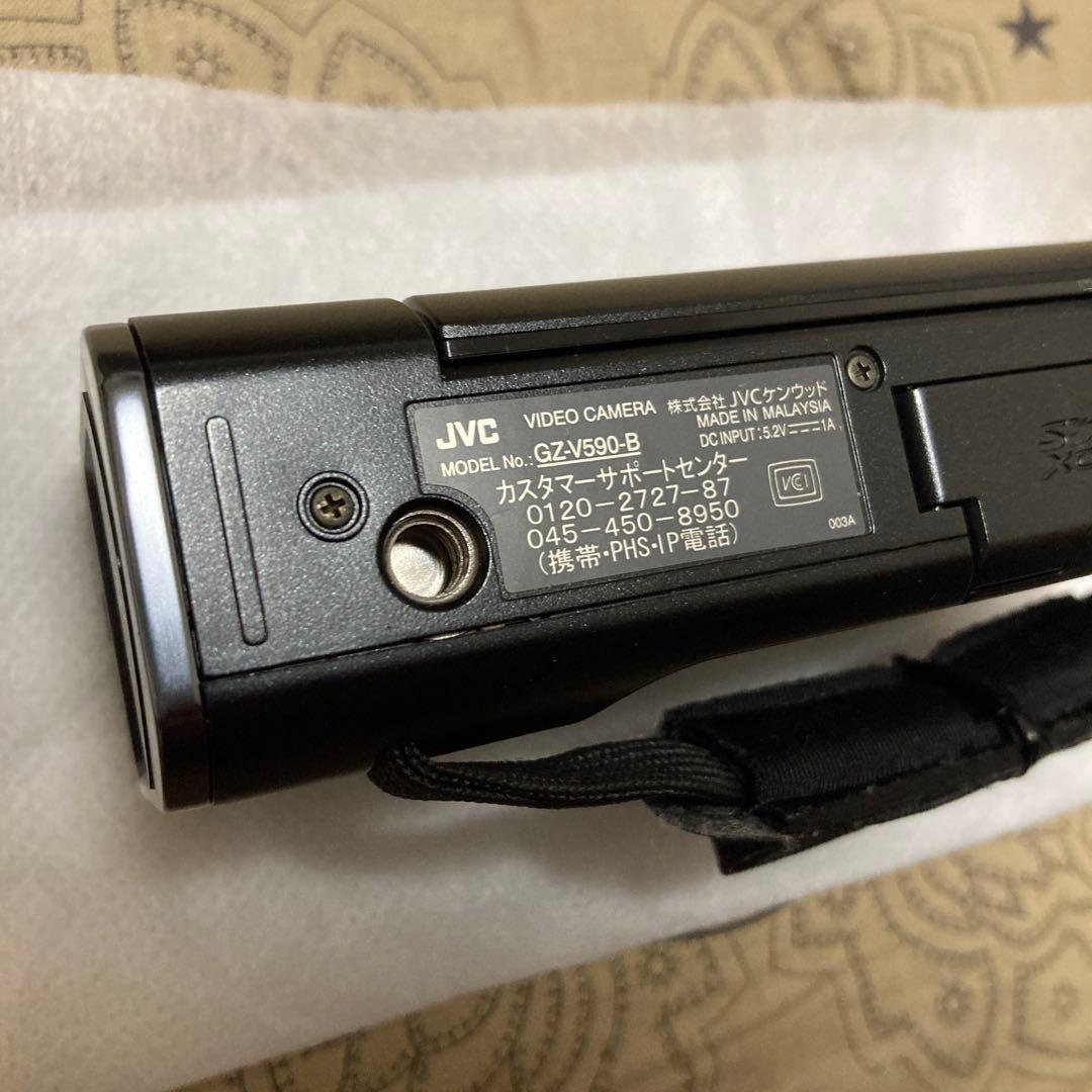 完品 JVC Everio GZ-V590 ブラック ビデオカメラ 美品