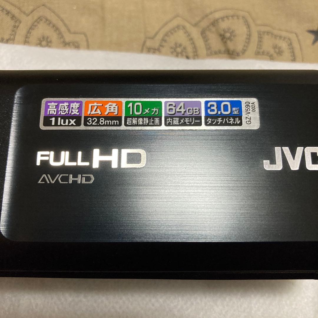 完品 JVC Everio GZ-V590 ブラック ビデオカメラ 美品