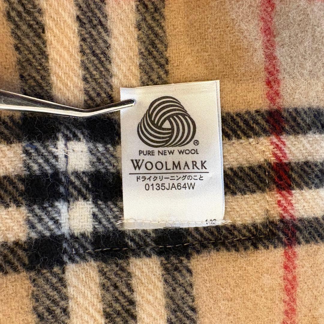 【美品✨Burberry】ノバチェック 膝掛け ブランケット ウール 大判