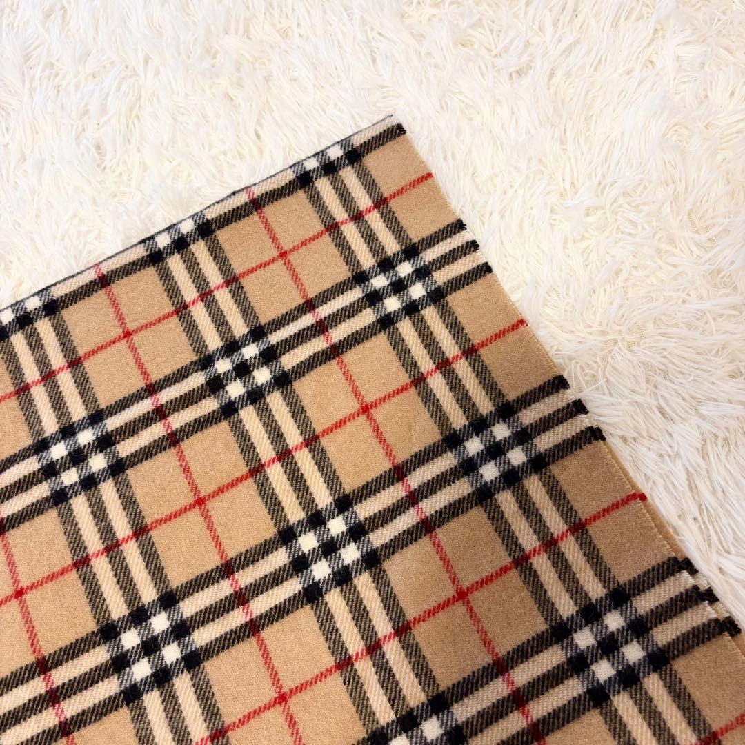 【美品✨Burberry】ノバチェック 膝掛け ブランケット ウール 大判