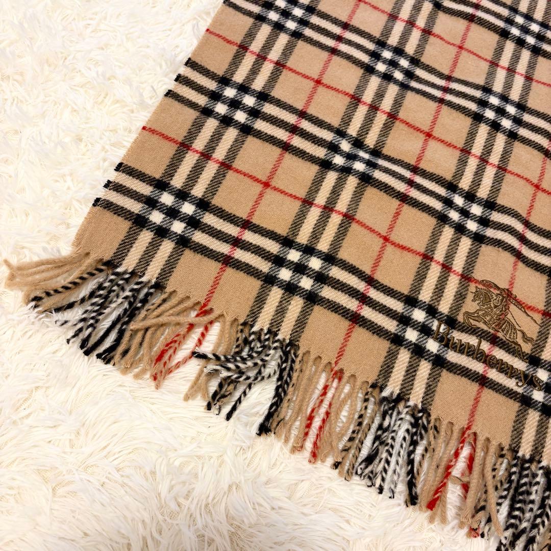 【美品✨Burberry】ノバチェック 膝掛け ブランケット ウール 大判