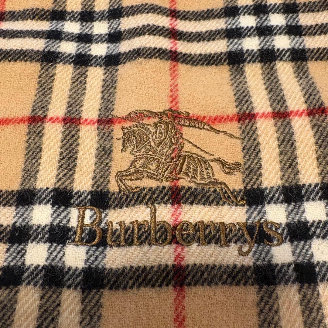 【美品✨Burberry】ノバチェック 膝掛け ブランケット ウール 大判