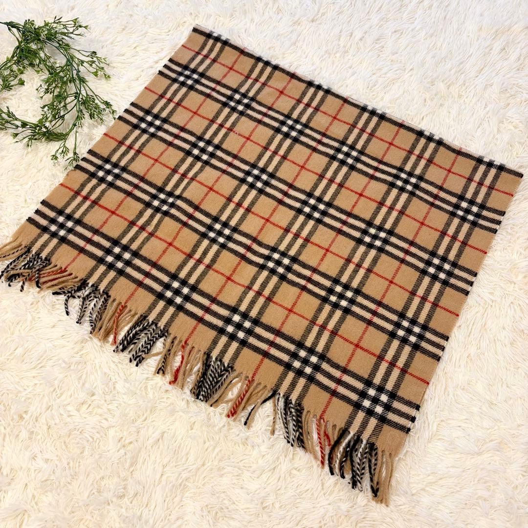 【美品✨Burberry】ノバチェック 膝掛け ブランケット ウール 大判
