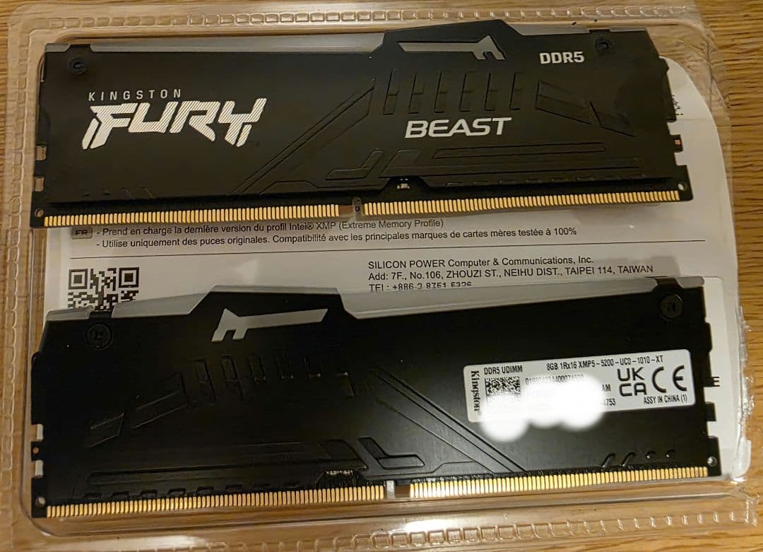 HP　OMENFury Beast純正メモリ　DDR5 16GB (8GB2枚)