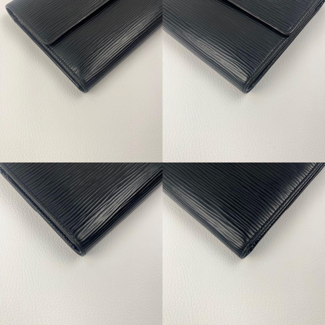美品✨ LOUIS VUITTON ルイヴィトン 折り財布 エピ ブラック 黒