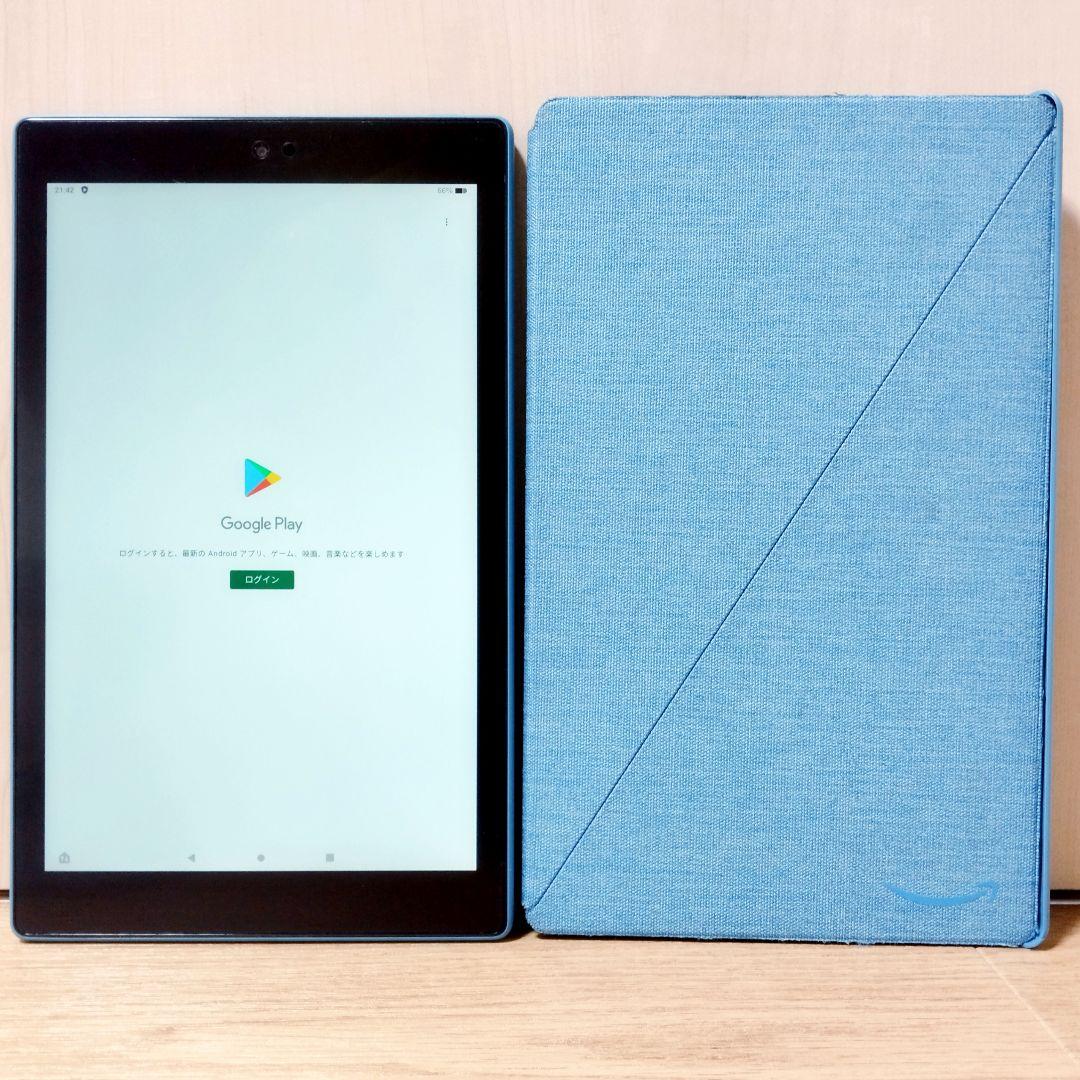 美品 Fire HD 10 ブルー 第9世代(2019) 32GB 純正カバー付