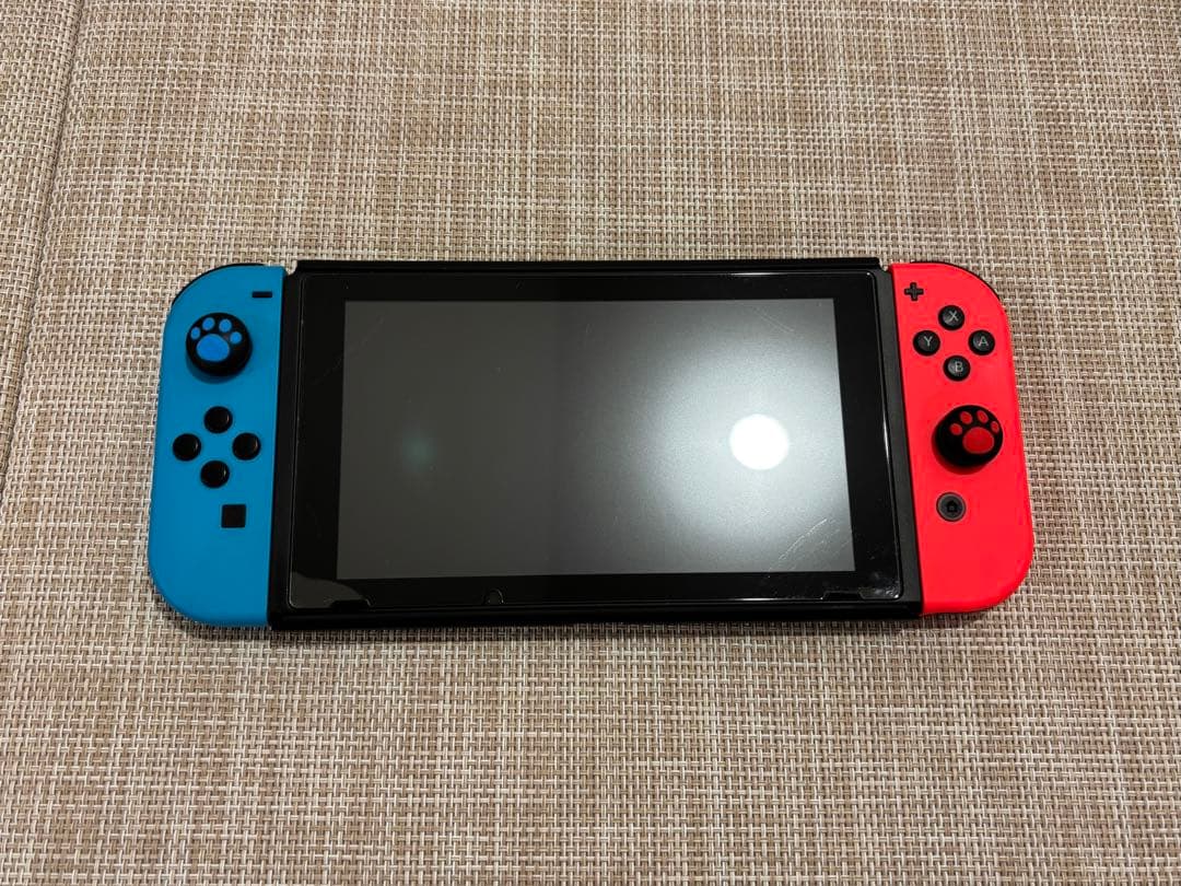 Nintendo Switch 本体 青/赤 ケース付き
