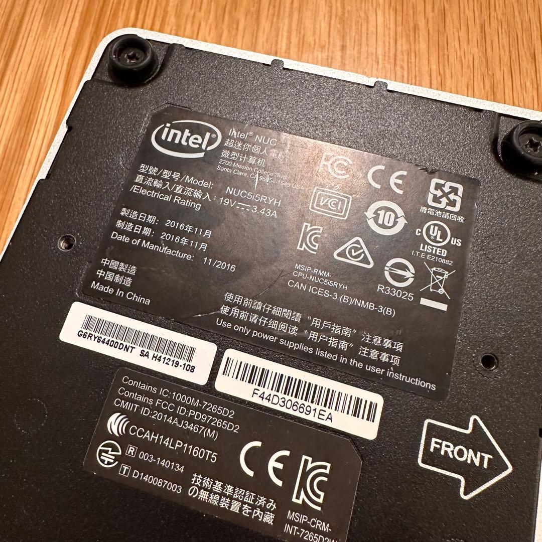 デスクトップ ミニPC Intel NUC 現状品 まとめ セット