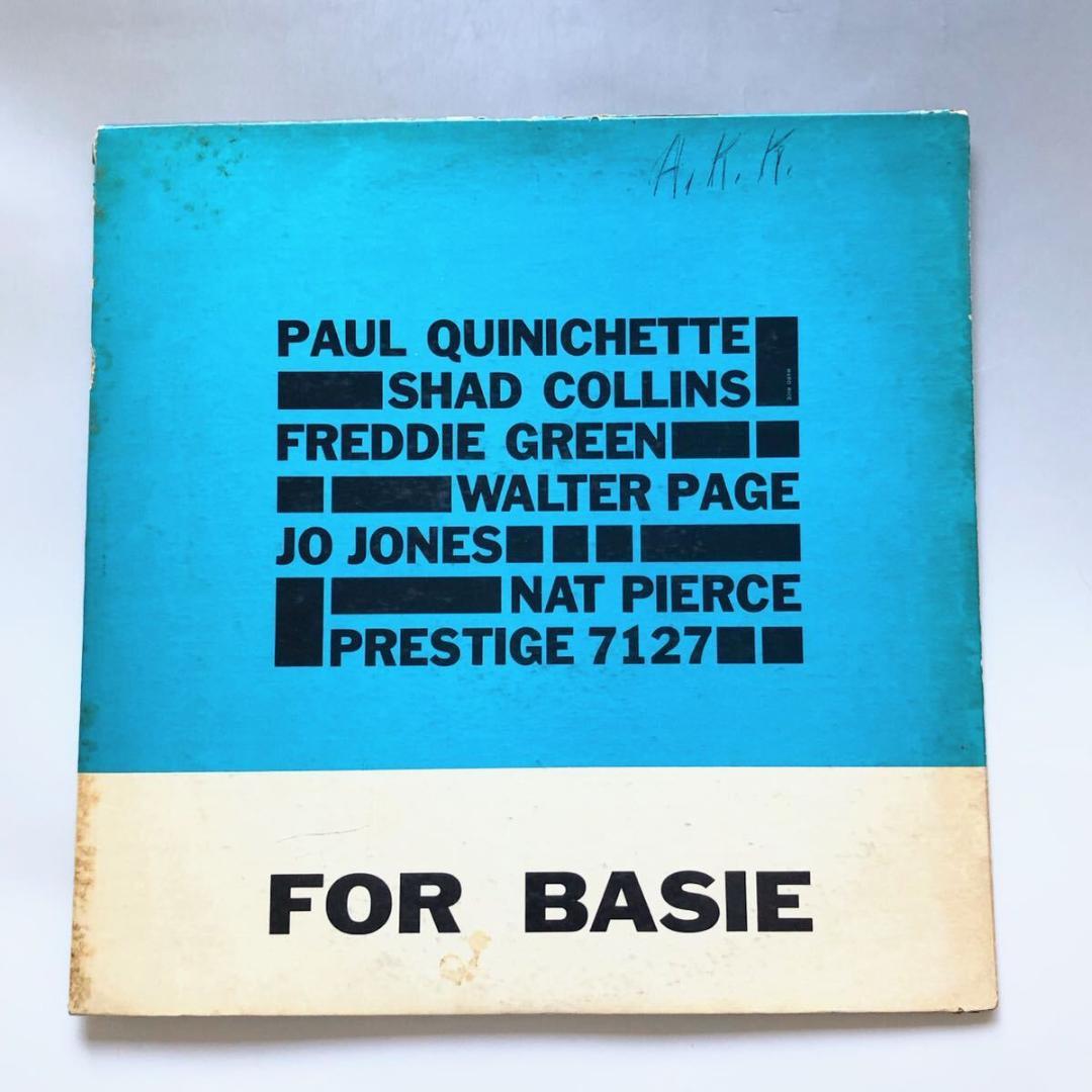 #3962【希少名盤】ポールクインテット FOR BASIE Jazz レコード