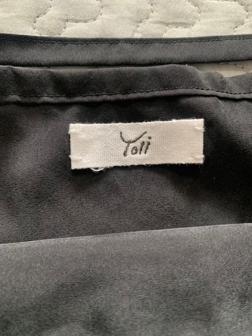 yoli シルクラップスカート　ブラック