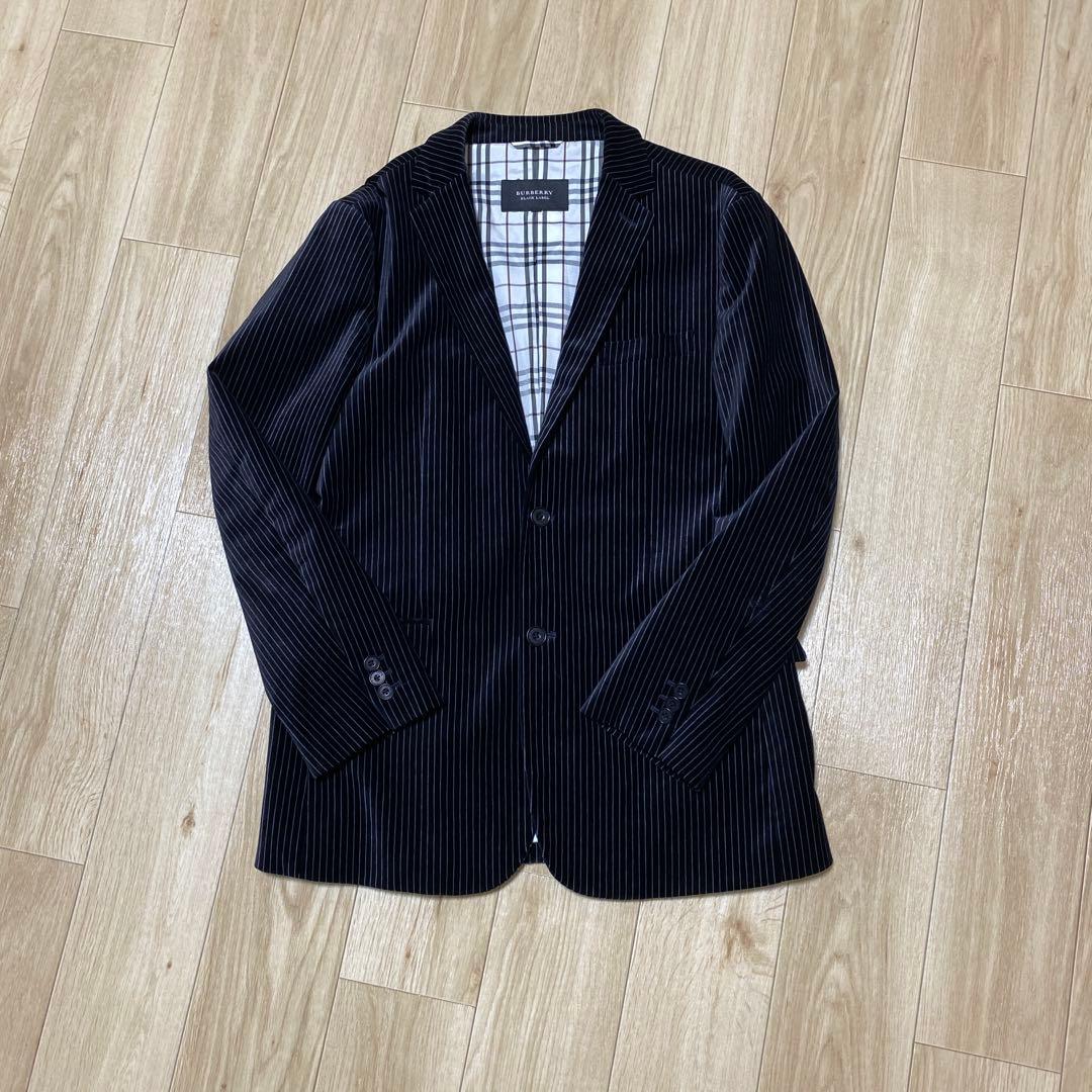 【極美品】バーバリーコーデュロイ ストライプメンズジャケットLサイズ