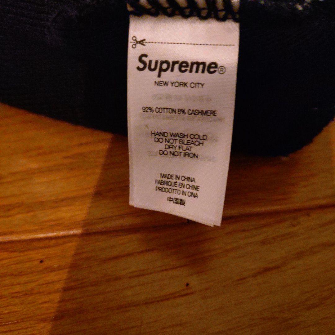 Supreme ニット帽 ブラック 正規品