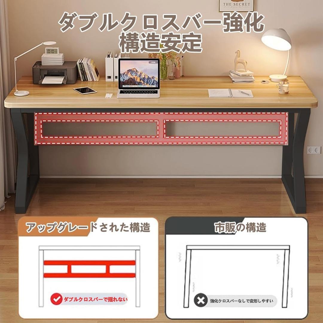 デスク パソコンデスク ホワイト　作業机 PC 机 オフィスデスク