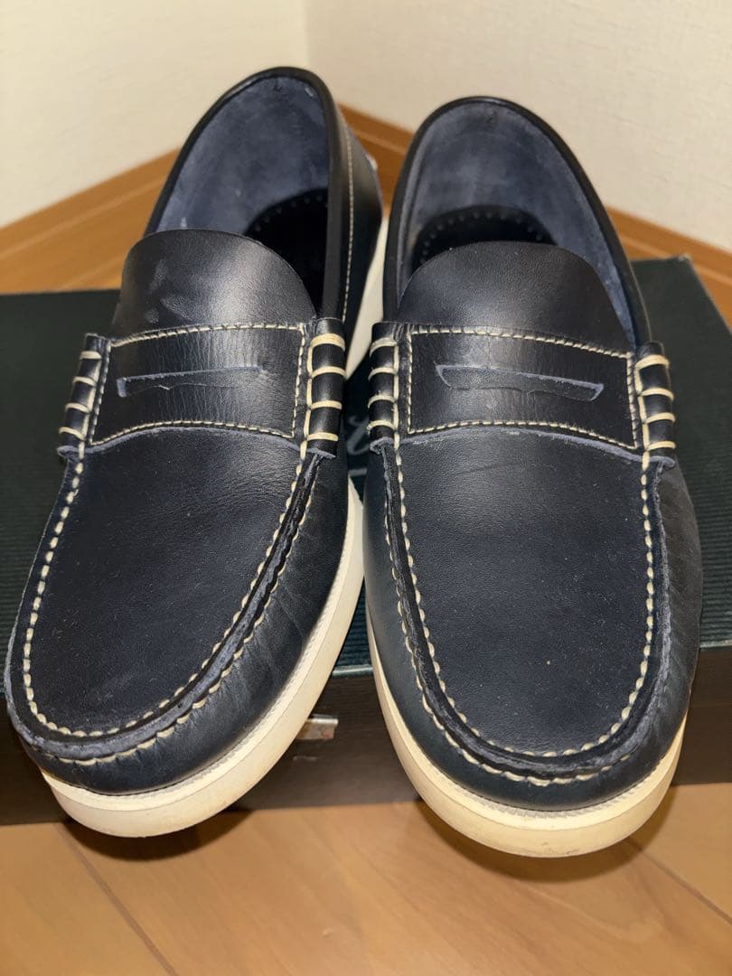 美品　Paraboot パラブーツ　ネイビー　デッキシューズ
