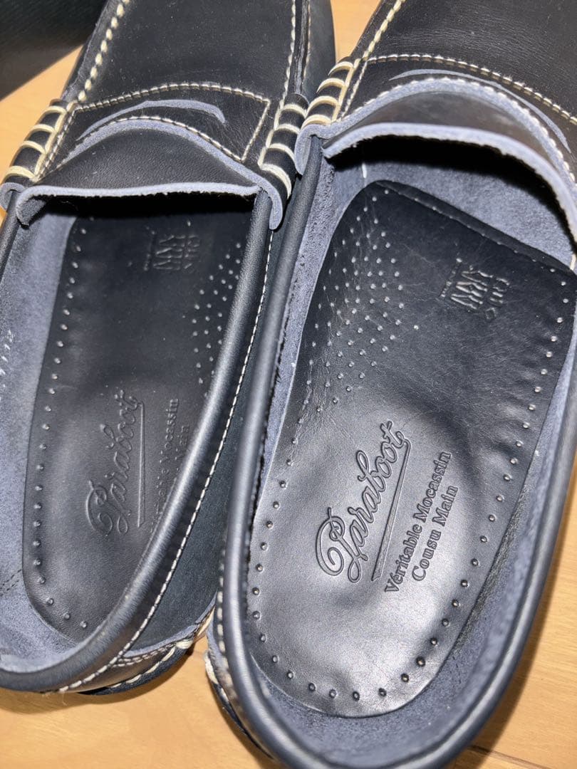 美品　Paraboot パラブーツ　ネイビー　デッキシューズ
