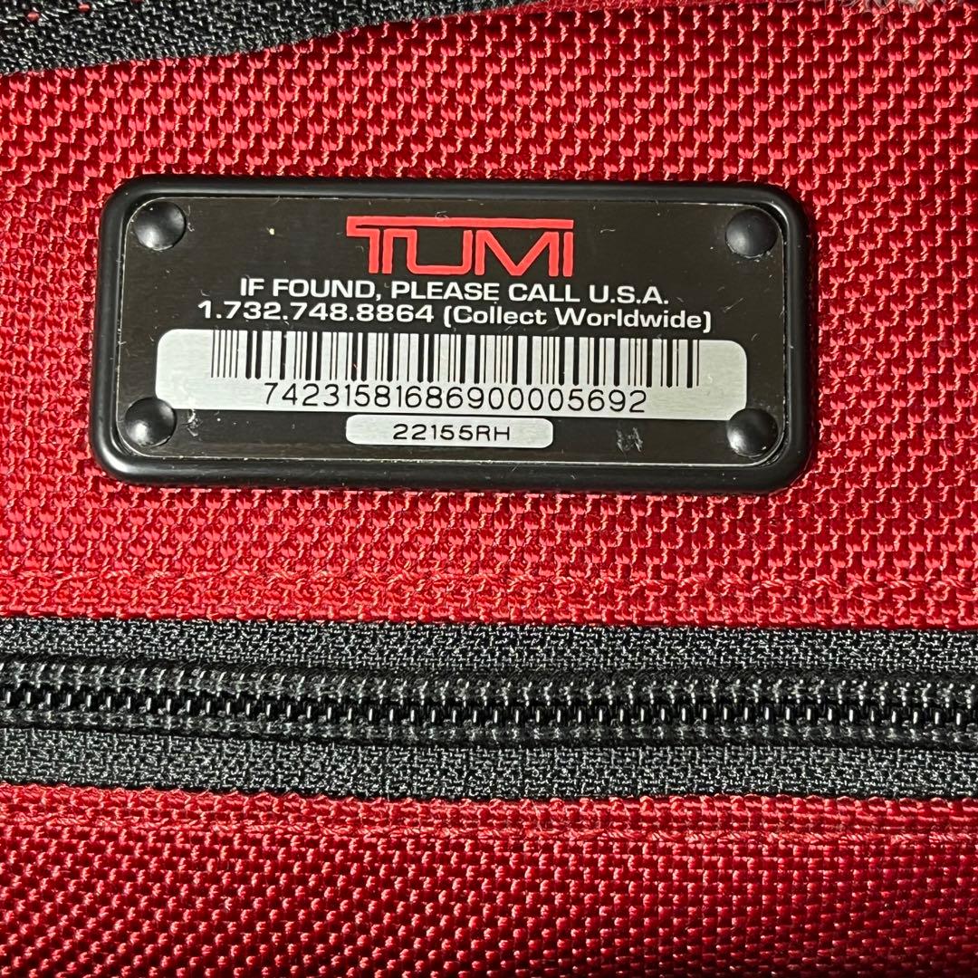 サムTUMI 22155RH ボストン ビジネス　2way バッグ　赤