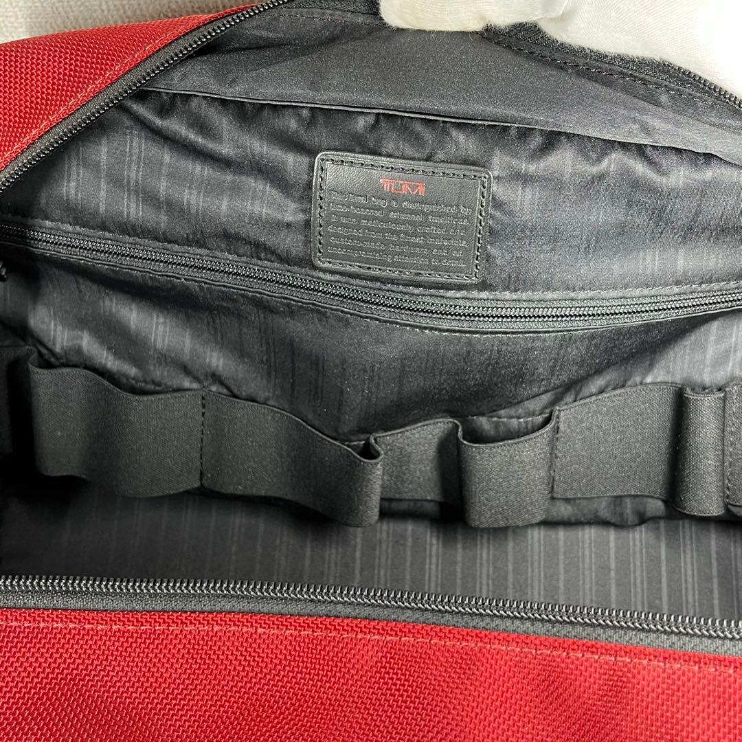 サムTUMI 22155RH ボストン ビジネス　2way バッグ　赤