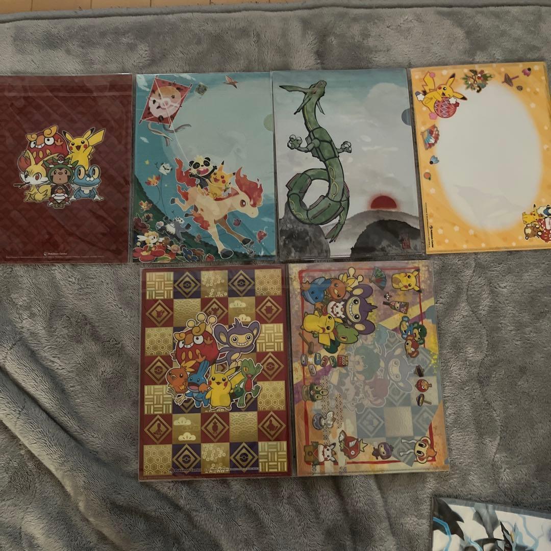 【6品15枚セット】ポケモン　A4クリアファイル お正月