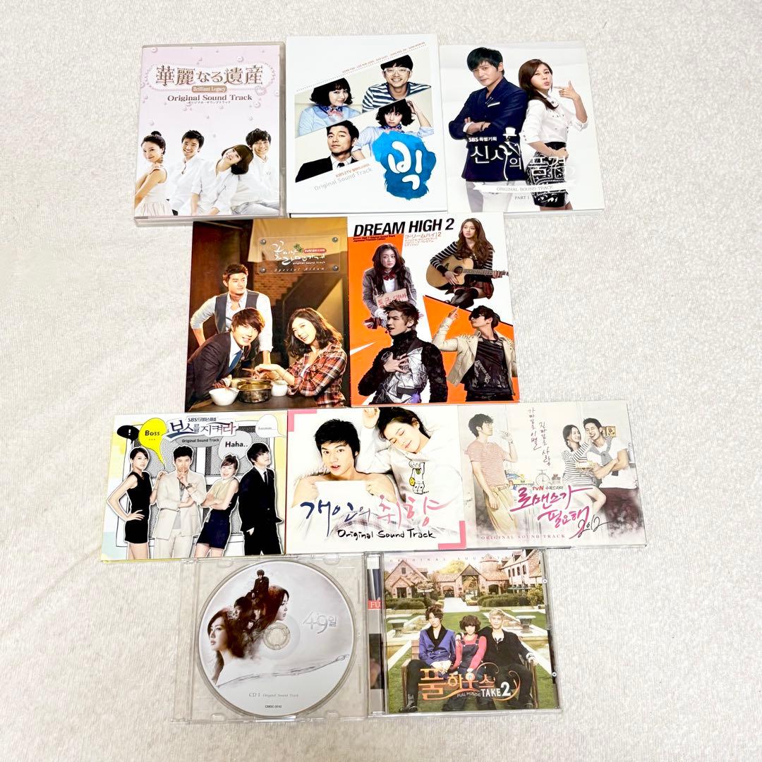 【OST】韓国ドラマオリジナルサウンドトラック10点まとめ売りDVD付きあり