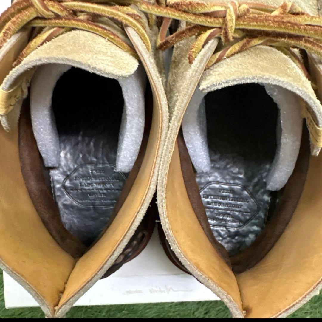visvim CANOE MOC FOLK ハンドメイド ベージュ スエード