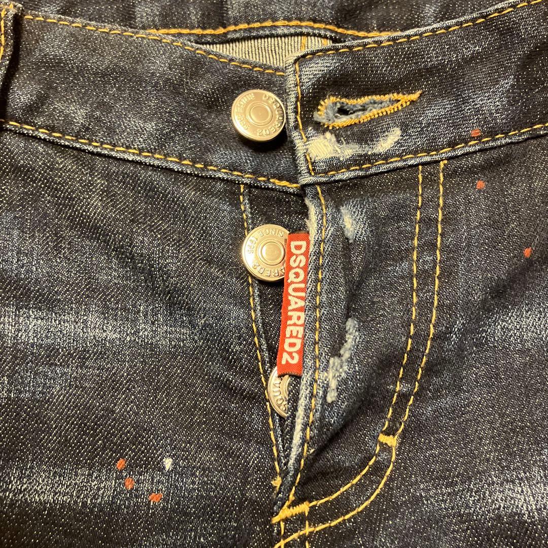 DSQUARED2 ダメージ加工スキニーデニム36