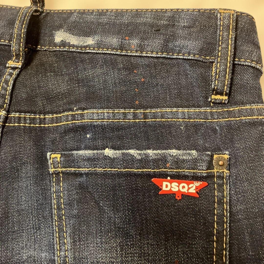 DSQUARED2 ダメージ加工スキニーデニム36