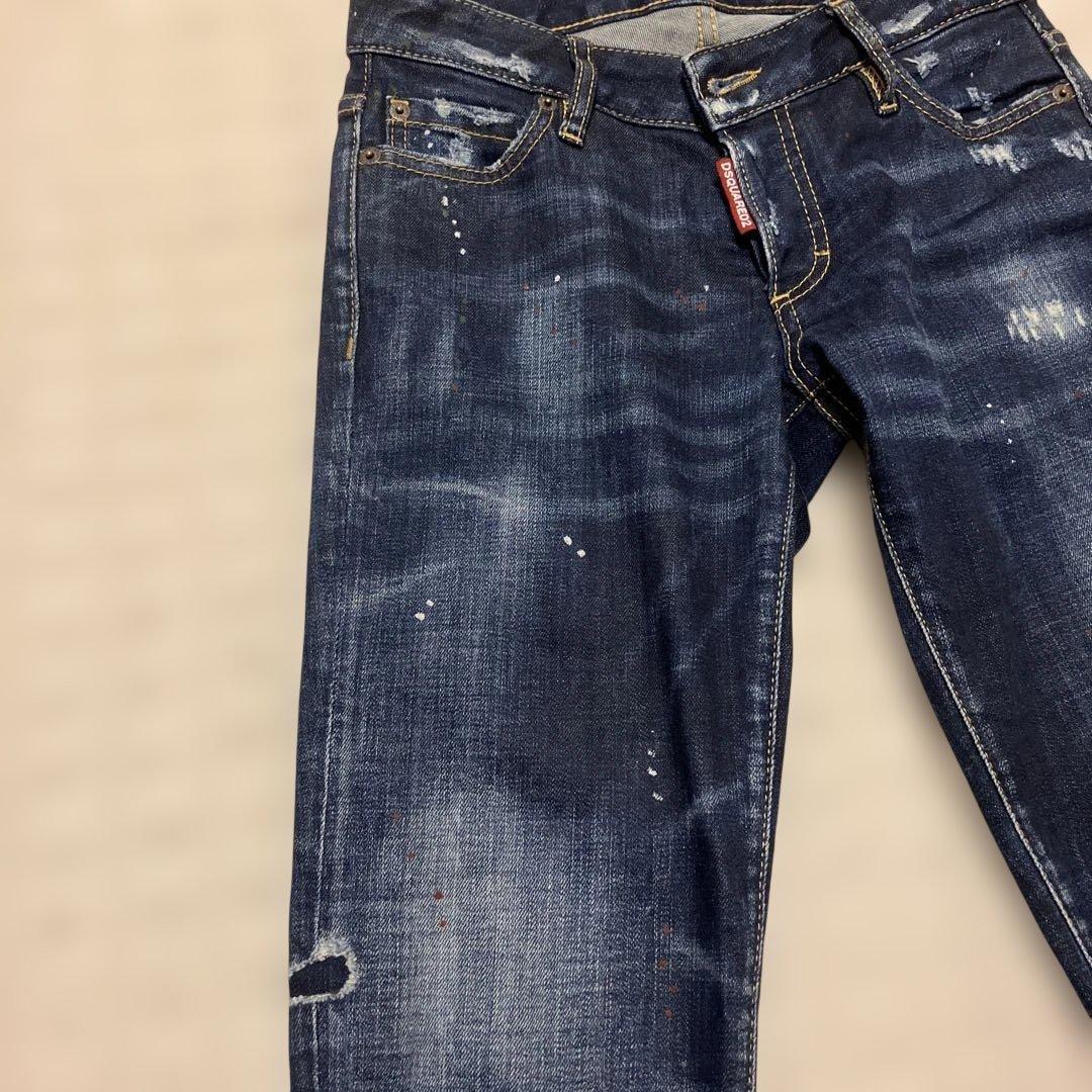 DSQUARED2 ダメージ加工スキニーデニム36