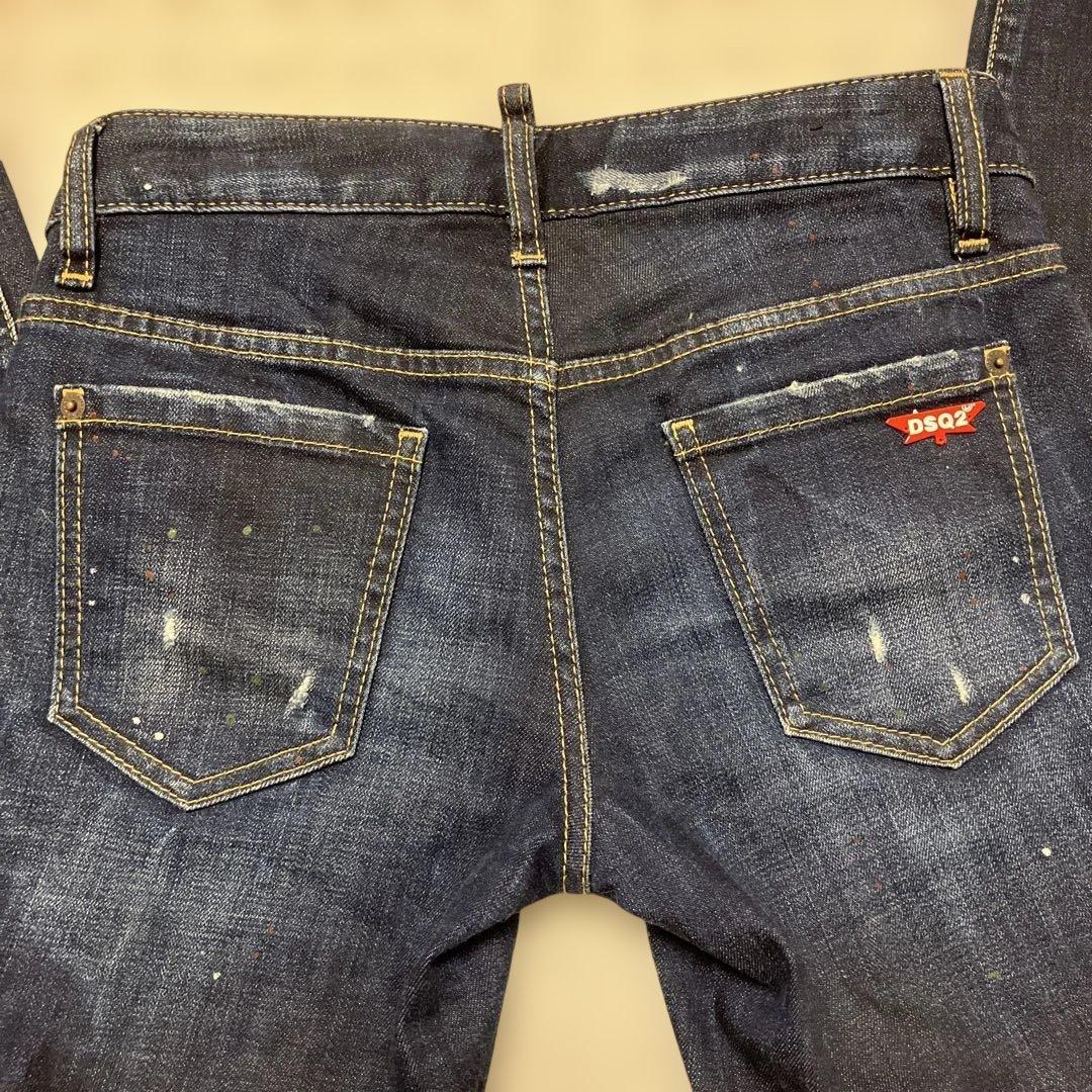 DSQUARED2 ダメージ加工スキニーデニム36