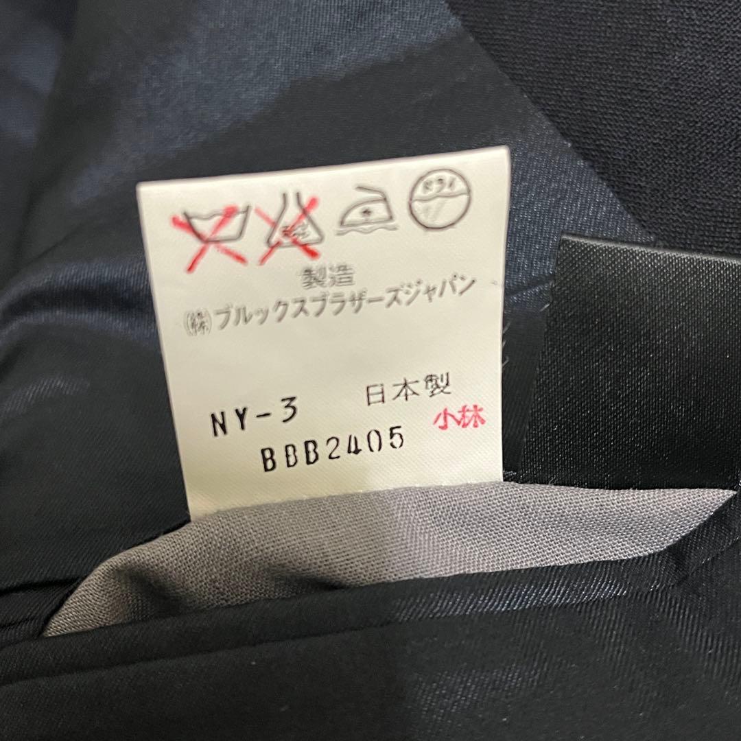 ブルックスブラザーズ　紺ブレ　金ボタン　ダブル　刻印　日本製　YA6 濃紺