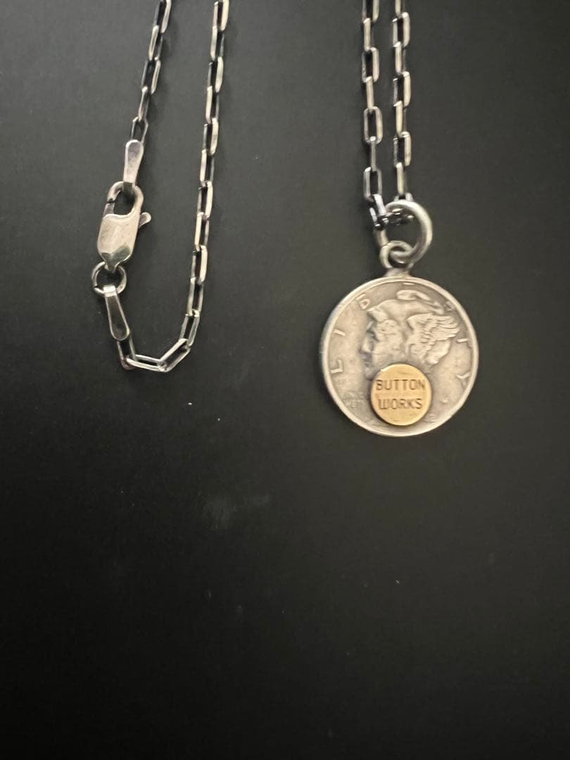 Button Works ボタンワークス　マーキュリー　ダイム　ネックレス