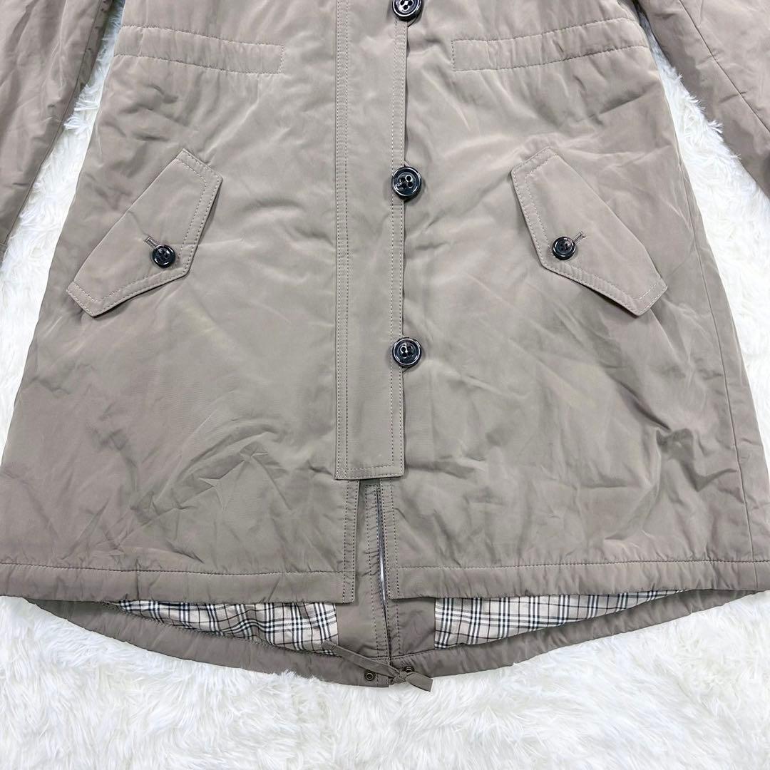 極美品　バーバリーブルーレーベル　モッズコート　ラクーンファー　ライナー　38