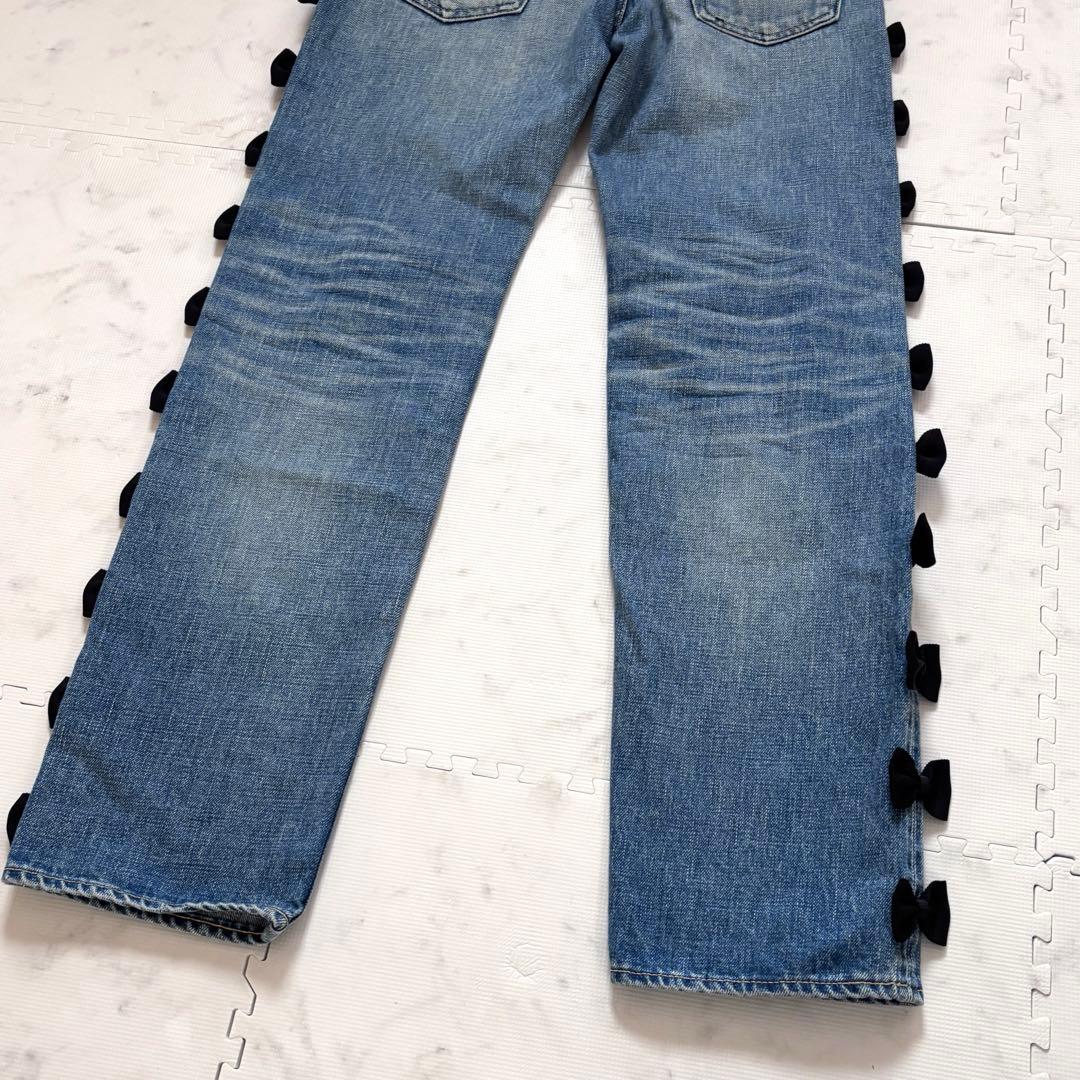 美品✨トゥエモントレゾア リボンデニム 洗濯可能 日本製 サイズ0 人気商品