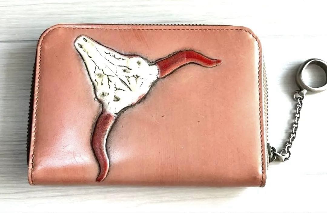 【美品】ハヤシヒロコ 二つ折り財布 CERTO（チェルト）ファスナー式 ピンク