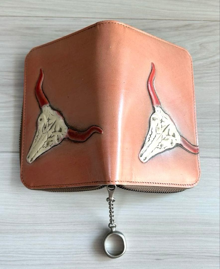【美品】ハヤシヒロコ 二つ折り財布 CERTO（チェルト）ファスナー式 ピンク