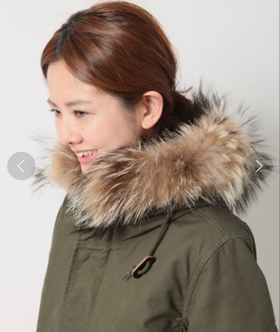 てんとう虫様 AMERICAN RAG CIE モッズコート Mサイズ オリーブ