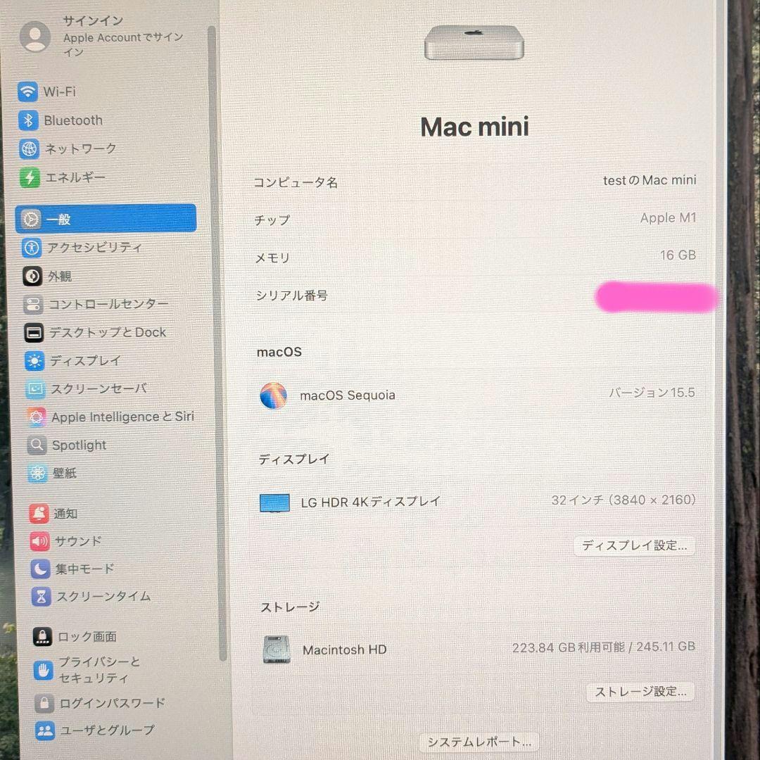 ​【極美品・完品】M1 Mac mini メモリ16GB / SSD 256GB