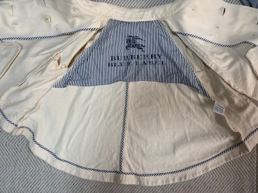 BURBERRY BLUE LABEL ポンチョ ケープコート 春