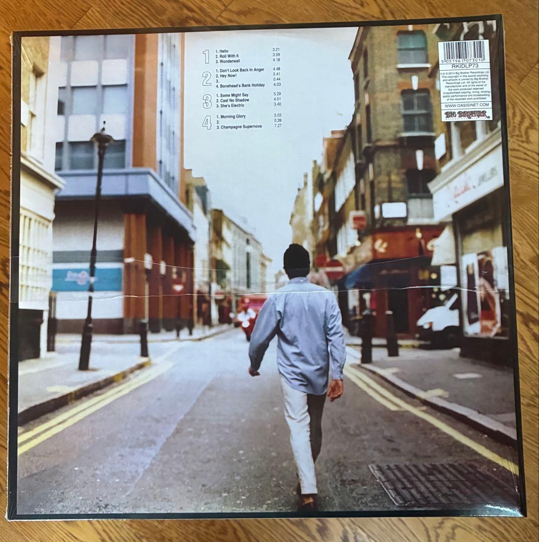 オアシス「Morning Glory？」未開封新品、オアシス30周年展シール付