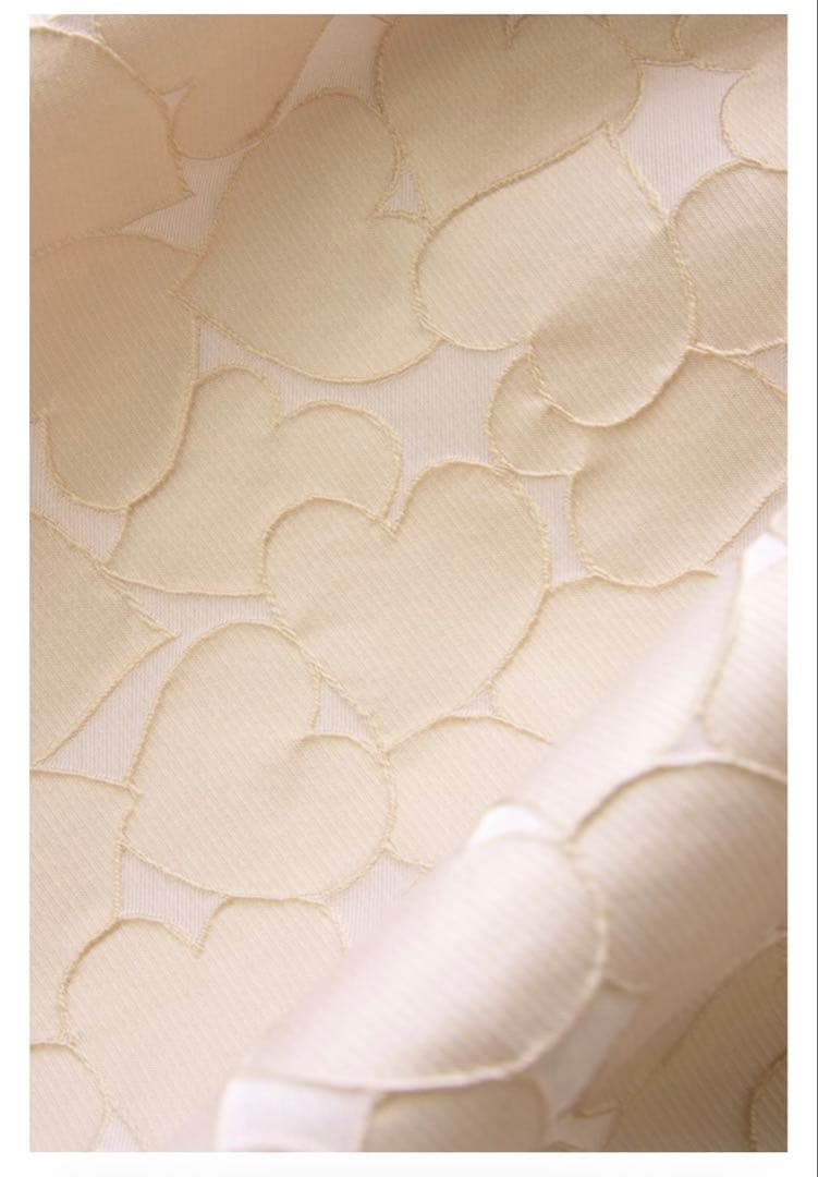 ✨美品✨OBLI 米沢別注ハートグログランスカート サイズ1 ベージュ