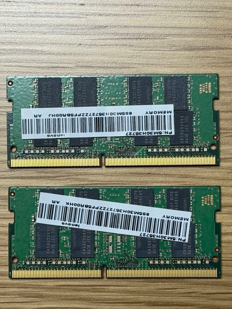 Samsung 8GB×2枚 DDR4 2133MHz PC4-17000