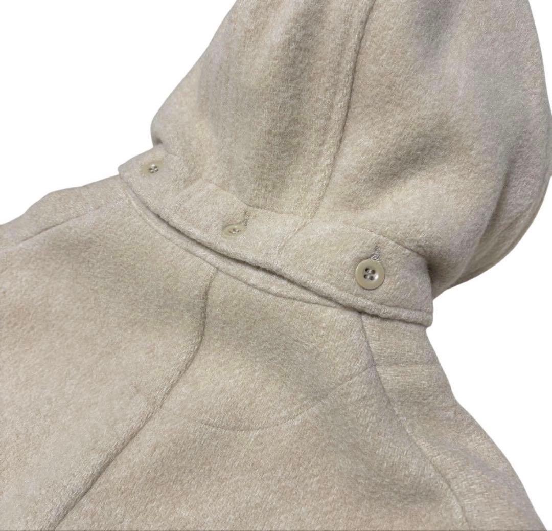 美品　DANTON ダントン 38 ロングコート ベージュ ウールモッサ