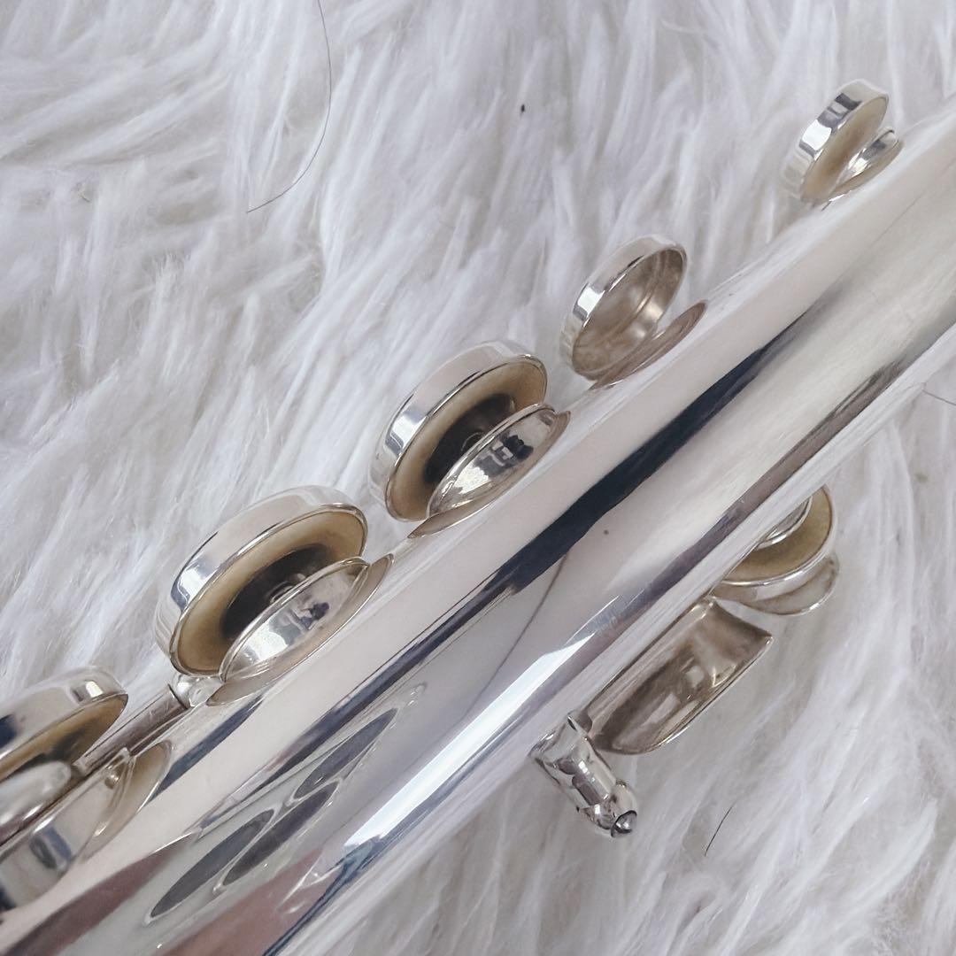 美品 Pearl Flute PF-525 フルート リッププレート銀製